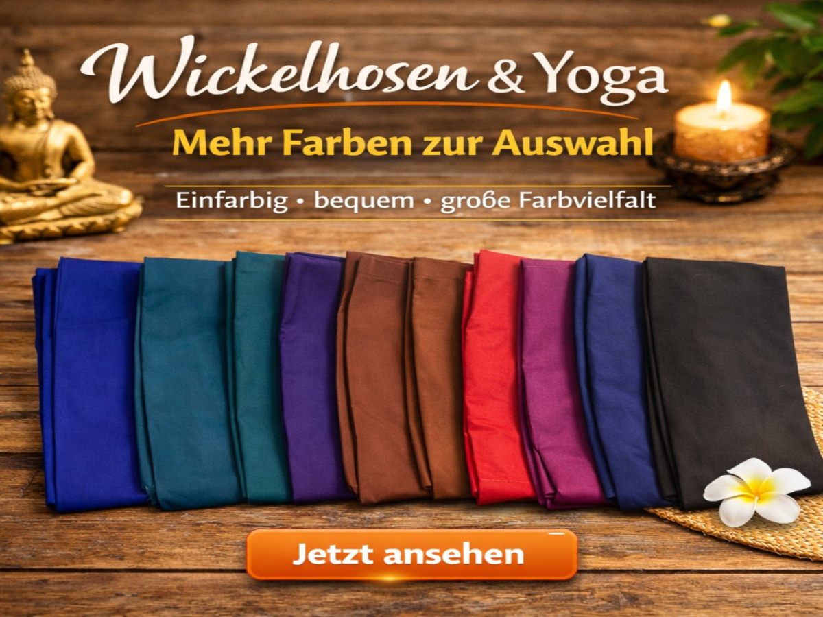 Wickelhosen & Yoga – mehr Farben zur Auswahl