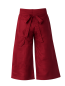 Preview: Burgunderfarbene Thai-Wickelhose, Vorderansicht, freigestellt.