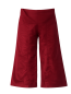 Preview: Burgunderfarbene Thai-Wickelhose, Rückansicht mit Bindebändern, freigestellt