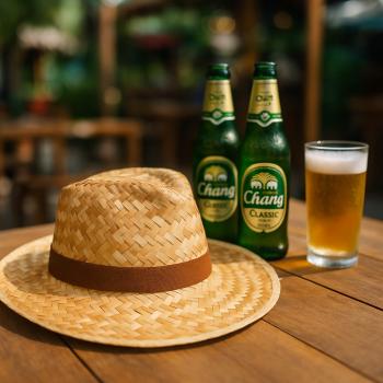 Preview: Strohhut Sonnenhut aus Thailand – jedes Stück ein Unikat