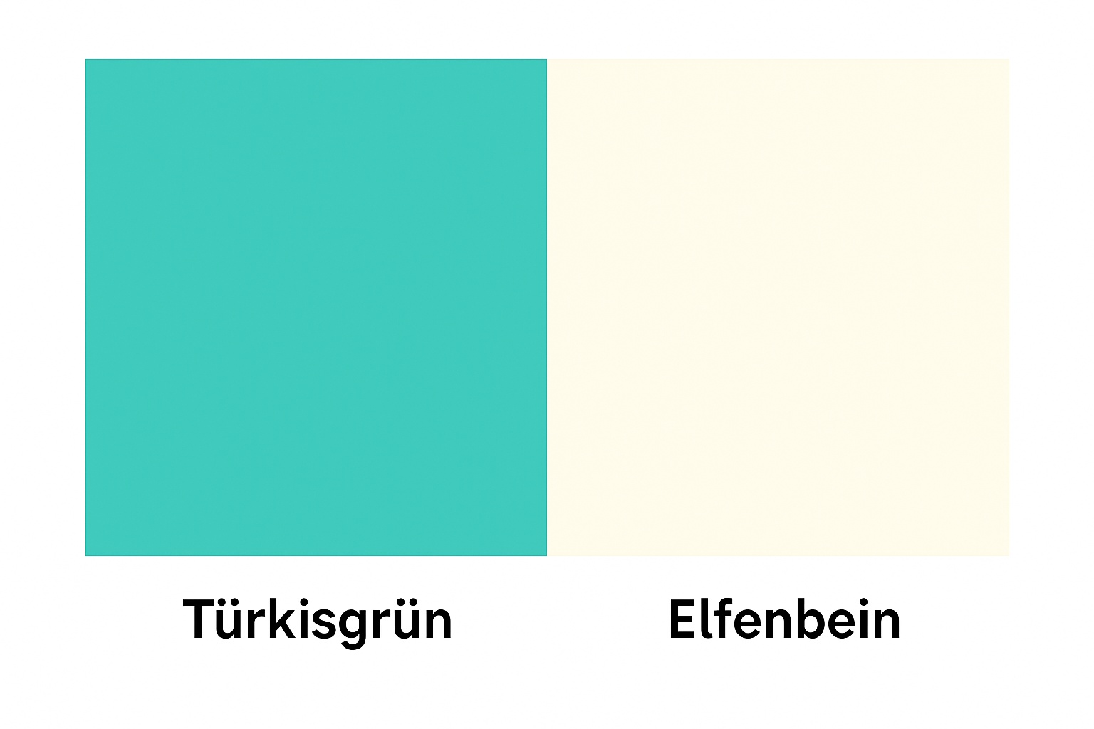 Türkis / Elfenbein
